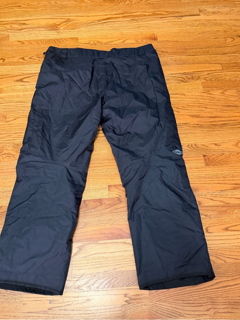 Men's Black Insulated Snow Jogger Pants